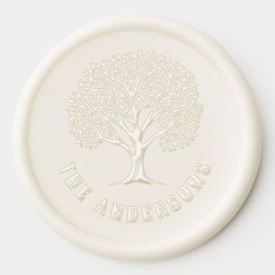 Elegant Botanical Tree  Wax Seal Sticker