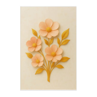 Elegant Botanical Wall Poster Acrylic Print