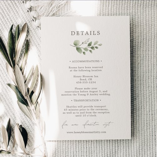 Elegant Botanical Wedding Details