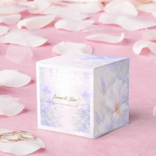 Elegant Botanical Wedding Favor Boxes (Wedding)