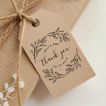 Elegant Botanical Wedding Favor Thank You Rubber Stamp<br><div class="desc">Custom-designed wedding favor thank you stamp featuring modern elegant hand-drawn leaves and branches design. Personalize with bride and groom/couple's names and wedding date for a touch of style on wedding cards,  invitations,  favors tags,  gifts,  and more.</div>