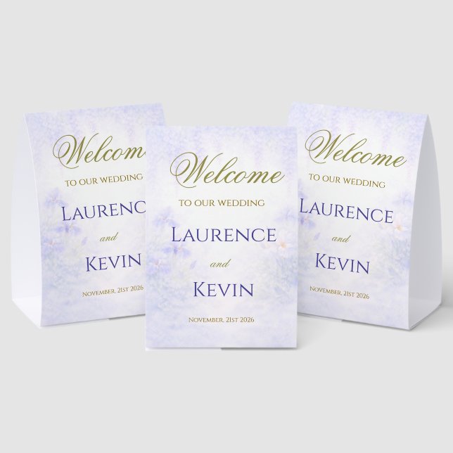 Elegant Botanical Wedding  Paper Table Tent (Insitu(Multi))
