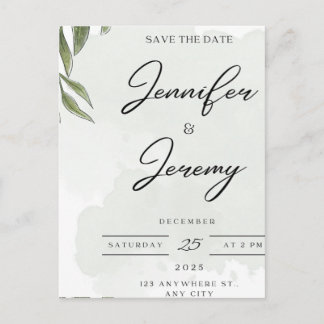 Elegant Botanical Wedding Welcome Sign | poster Holiday Postcard