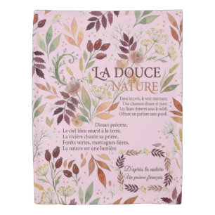 Elegant Botanical & Wildflower Watercolor Design Duvet Cover