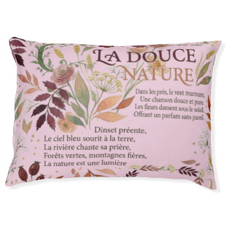 Elegant Botanical & Wildflower Watercolor Design Pet Bed