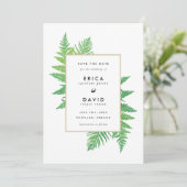Elegant Botanicals Save the Date Cards (Standing Front)
