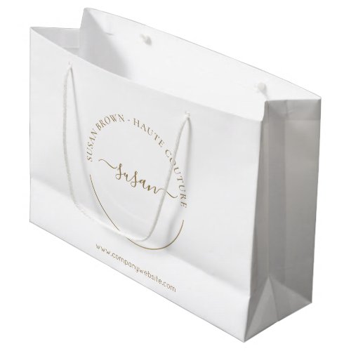 Elegant Boutique Custom Large Paper Shopping Bag