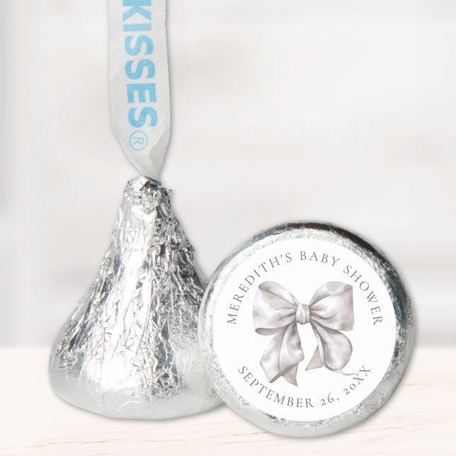 Elegant Bow Baby Shower Hershey®'s Kisses® (Elegant Bow Baby Shower Hershey®'s Kisses®)
