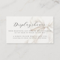 Elegant Bow Bridal Shower Display Shower