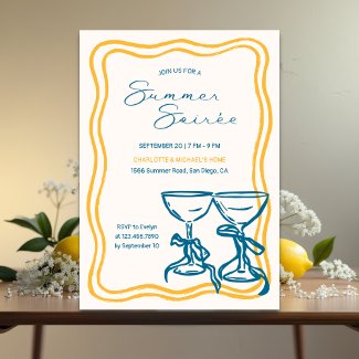 Elegant Bow Cocktail Summer Soirée