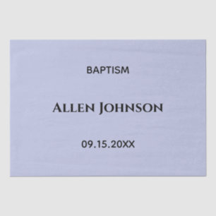 Elegant boy baptism tissue paper