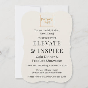 Elegant Bracket Invitation   Corporate Gala & Even