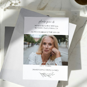 Elegant Branch Celebration of Life Invitation