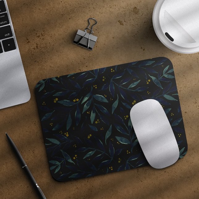 Elegant branches and berries mouse pad (Creator Uploaded)