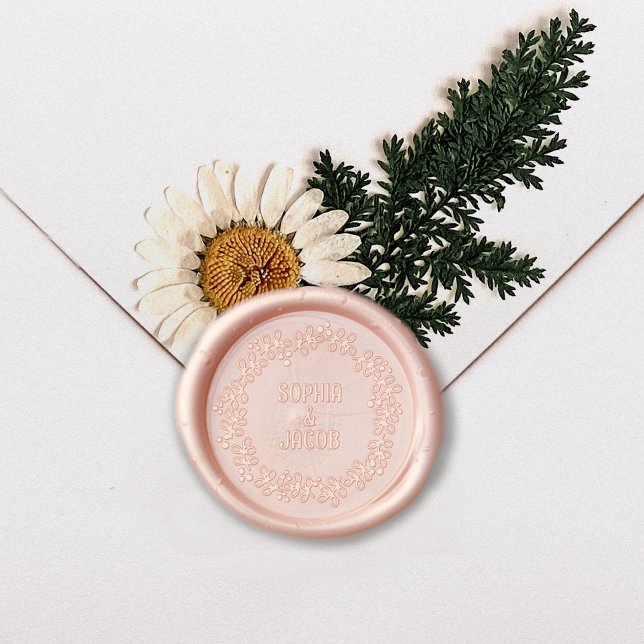 Elegant Branches Wedding  Wax Seal Stamp (Creator Uploaded)