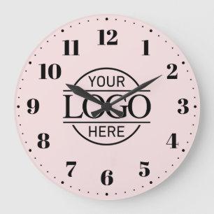Elegant Branded Company Business Logo Promotional Large Clock