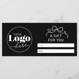 Elegant Branded Logo Business Gift Certificate 