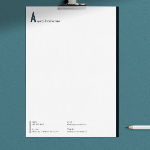 Elegant Branding And Marketing Dark Blue Letterhead