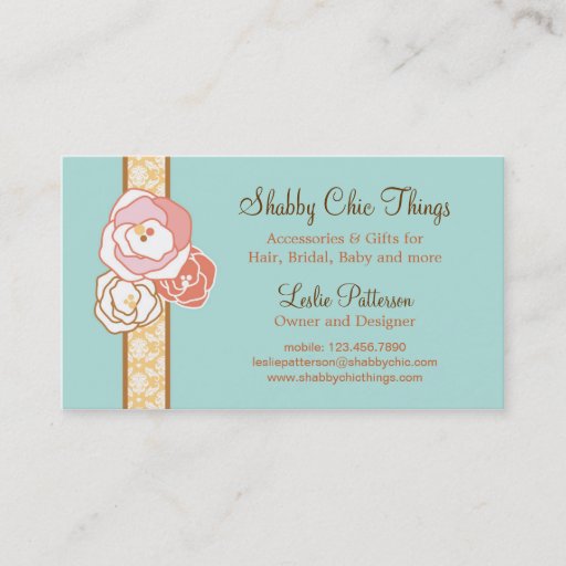 Customizable Elegant Bridal Accesories Business Card
