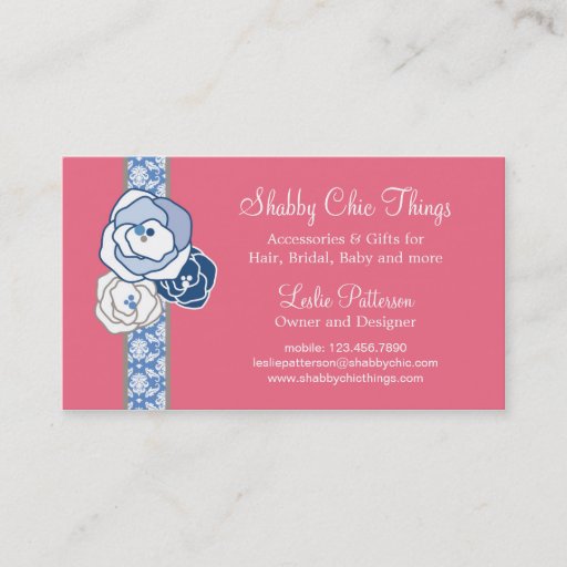 Customizable Elegant Bridal Accesories Business Card
