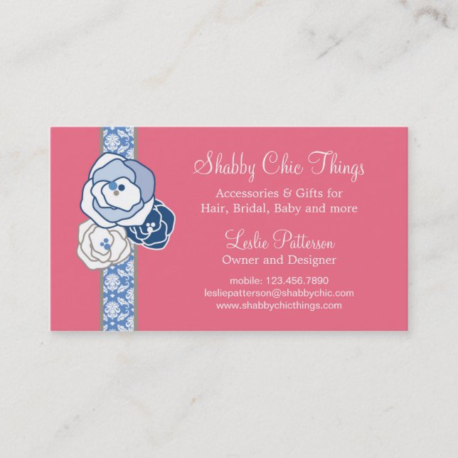 Elegant Bridal Accesories Business Card (Front)