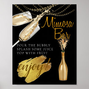 Elegant Bridal Brunch Mimosa Bar Sign