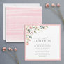 Elegant Bridal Luncheon Floral Pink Invitation