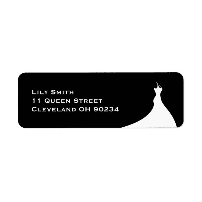 Elegant Bridal Shower black Label (Front)