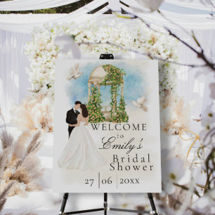 Elegant Bridal Shower  Bride & Groom  Gazebo Foam Board