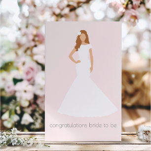 Elegant Bridal Shower Congratulations Card