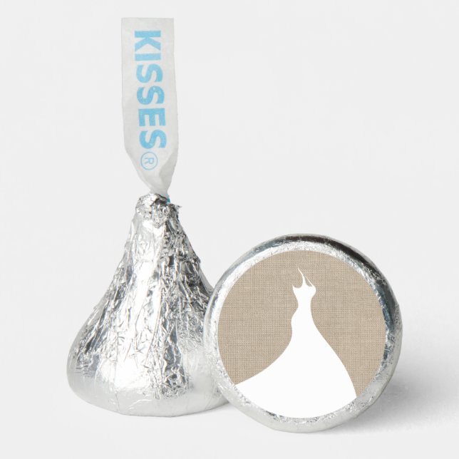 Elegant Bridal Shower Dress burlap Hershey®'s Kisses® (Front)