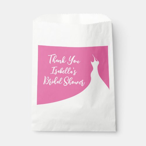 Elegant Bridal Shower Favor Bag fuchsia