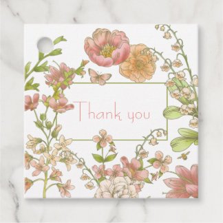 Elegant Bridal Shower Favor Tags