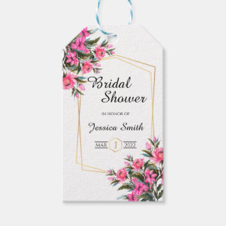 Elegant Bridal Shower Floral Gift Tags