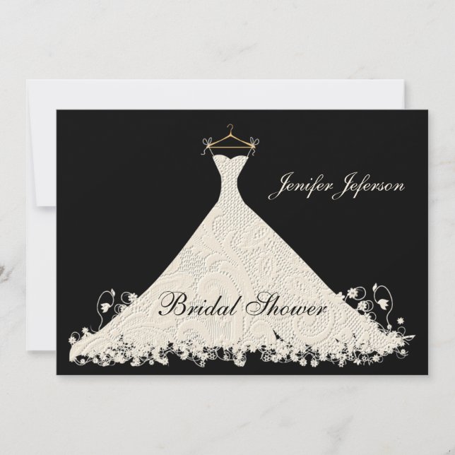 Elegant Bridal Shower Invitation (Front)