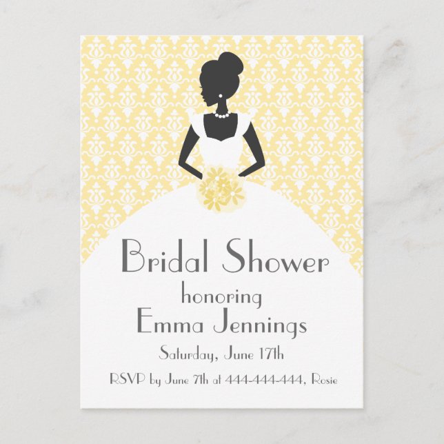 Elegant Bridal Shower Invitation (Front)