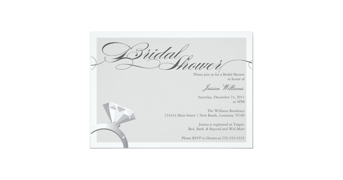 Elegant Bridal Shower Invitation