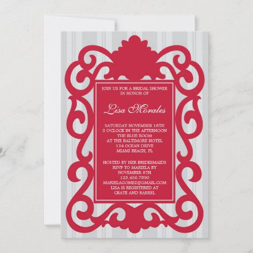 Elegant Bridal Shower Invitation