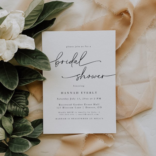 Elegant Bridal Shower Invitation (Creator Uploaded)