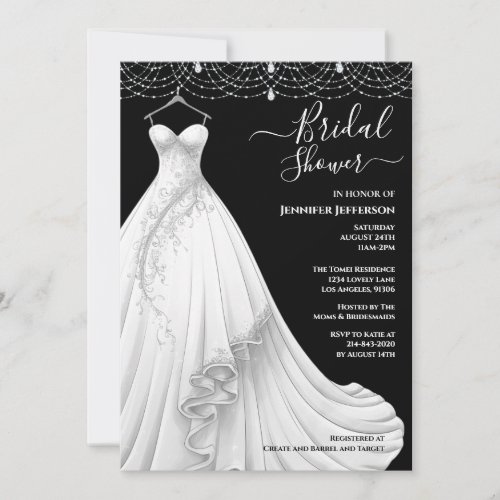 Elegant Bridal Shower Invitation