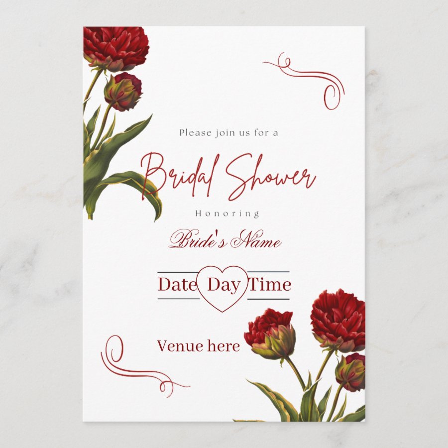 Elegant Bridal Shower Invitation