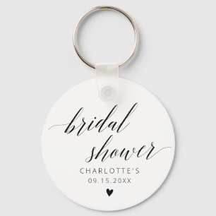 Elegant Bridal Shower Keychain