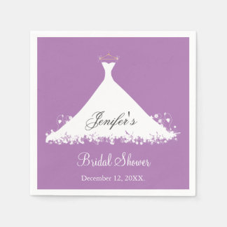 Bridal Shower Paper Napkins | Zazzle