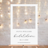 Elegant Bridal Shower Photo Booth Selfie Frame