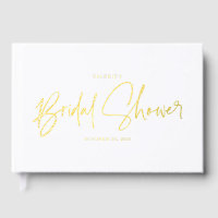 Elegant Bridal Shower Photo Guest Book