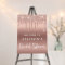 Elegant Bridal Shower Rose Gold Glitter Welcome