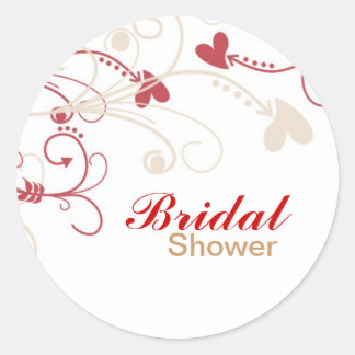 Elegant Bridal Shower Stickers