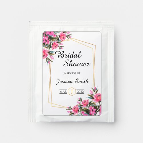 Elegant Bridal Shower Tea Bag Drink Mix Favors