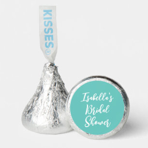 Elegant Bridal Shower turquoise  Hershey®'s Kisses Kisses®