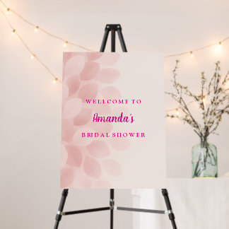 Elegant Bridal Shower Welcome Foam Board Sign